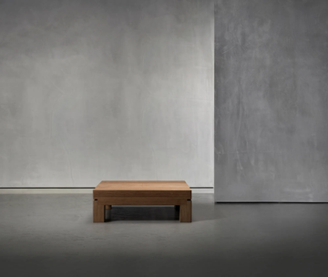 BENTE - Square low wooden garden side table by Piet Boon - view 3